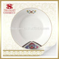 red elegant square gold charger plate